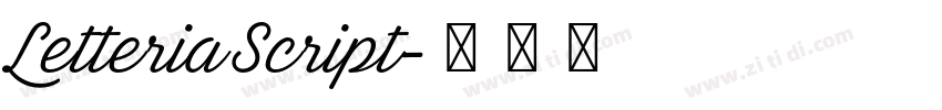 Letteria Script字体转换 Letteria Script字体转换